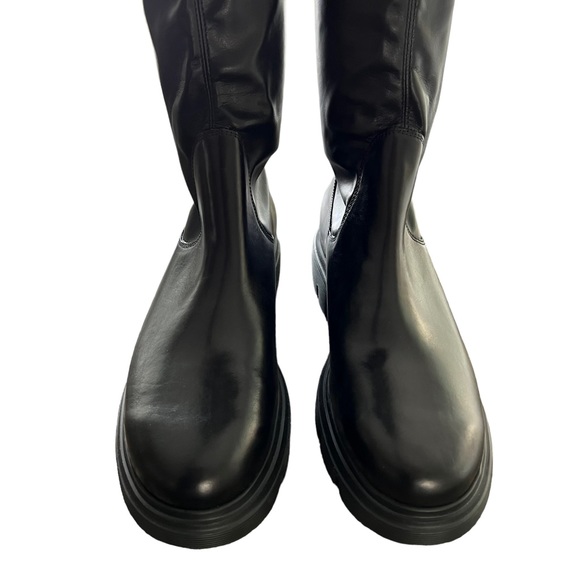 Paul Green Over the Knee Black Leather Boots Women’s Size 10.5 - Picture 3 of 16